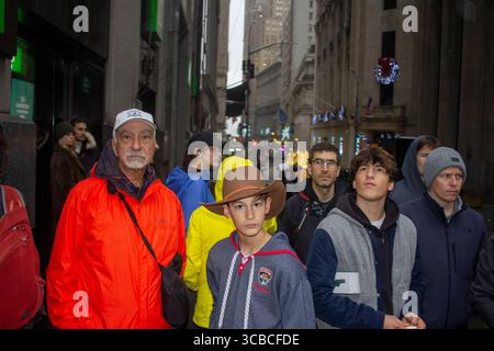 28 décembre 2023, New York, NY, USA : Wall Street. (Crédit image : © John Marshall Mantel/ZUMA Press Wire) Banque D'Images