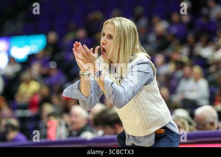 01 novembre 2023 : Kellie Kennedy, entraîneure-chef de Loyola, tente d'encourager ses joueuses lors d'un match de basket-ball féminin de la NCAA entre le Loyola Wolf Pack et les LSU Tigers au Pete Maravich Assembly Center à Baton Rouge, EN LOUISIANE. Jonathan Mailhes/CSM (crédit image : © Jonathan Mailhes/CSM via ZUMA Press Wire) Banque D'Images