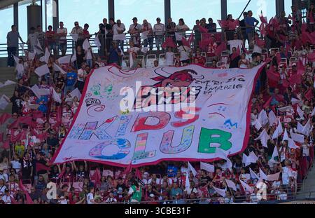 16 septembre 2023 : . Fans de RB Leipzig lors d'un 1. Match Bundesliga, RB Leipzig vs FC Augsburg, au Red Bull Arena, Leipzig, Allemagne. Kim Price/CSM (crédit image : © Kim Price/CSM via ZUMA Press Wire) Banque D'Images