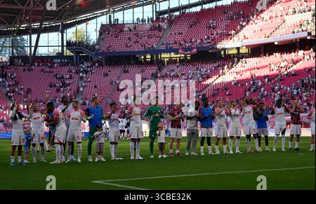16 septembre 2023 : . Équipe RB Leipzig lors d'un 1. Match Bundesliga, RB Leipzig vs FC Augsburg, au Red Bull Arena, Leipzig, Allemagne. Kim Price/CSM (crédit image : © Kim Price/CSM via ZUMA Press Wire) Banque D'Images