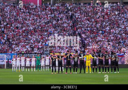 16 septembre 2023 : . Équipe RB Leipzig lors d'un 1. Match Bundesliga, RB Leipzig vs FC Augsburg, au Red Bull Arena, Leipzig, Allemagne. Kim Price/CSM (crédit image : © Kim Price/CSM via ZUMA Press Wire) Banque D'Images