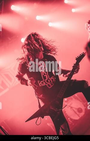 19 octobre 2023, Aarhus, Copenhague, Danemark : Aarhus, Danemark. 19 octobre 2023. Le groupe suédois de thrash metal Eradikated donne un concert au Voxhall à Aarhus. (Crédit image : © Rolf Meldgaard/Gonzales photo via ZUMA Press) Banque D'Images