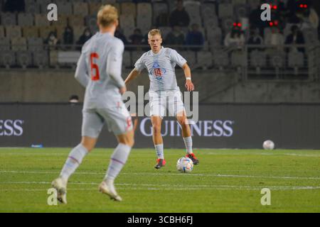 11 novembre 2022, HWASUNG, GYEONGGI, CORÉE DU SUD : 11 novembre 2022-Hwaseong, Corée du Sud-Robert Orri Thorkelsson de l'Islande lors du match amical international présenté par Hana Bank Corée du Sud V islande au complexe sportif Hwaseong à Hwaseong, Corée du Sud. (Crédit image : © Ryu Seung-il/ZUMA Press Wire) Banque D'Images