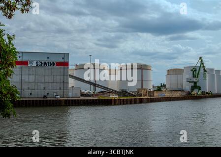 Industrie Hafen Saatwinkler Damm Berlin - Allemagne Banque D'Images