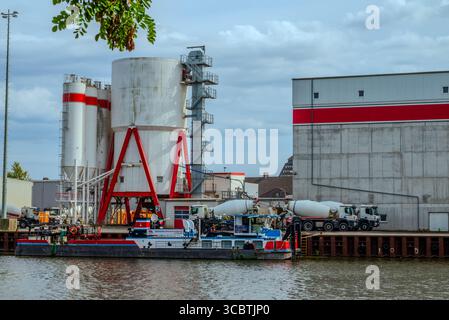 Industrie Hafen Saatwinkler Damm Berlin - Allemagne Banque D'Images