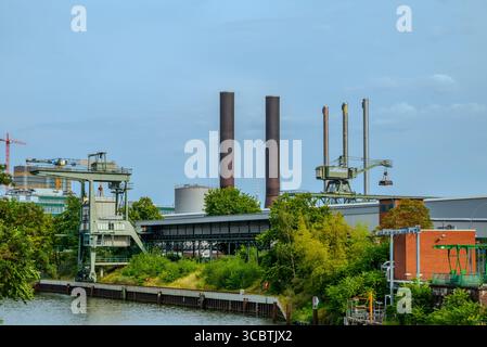 Industrie Hafen Saatwinkler Damm Berlin - Allemagne Banque D'Images