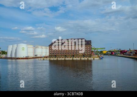 Industrie Hafen Saatwinkler Damm Berlin - Allemagne Banque D'Images