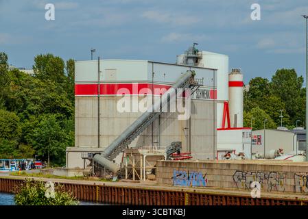 Industrie Hafen Saatwinkler Damm Berlin - Allemagne Banque D'Images