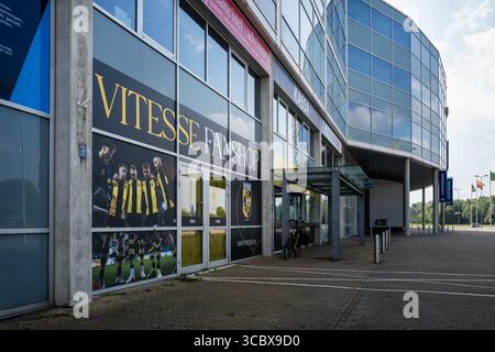 ARNHEM - espace vide au stade Gelredome et dans la boutique des fans de vitesse. Le club de football disparaît du football professionnel après qu'un tribunal ait rejeté la demande du club basé à Arnhem dans une procédure sommaire contre la KNVB (Royal Dutch Football Association) de récupérer sa licence professionnelle. ANP VINCENT JANNINK Banque D'Images