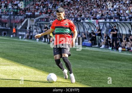 Nimègue, pays-Bas. 09 août 2025. NIJMEGEN, 09-08-2025, Stadium de Goffert, saison 2025/2026, Néerlandais Eredivisie football . Match entre NEC Nijmegen et Excelsior Rotterdam, Picture Shows Credit : Pro Shots/Alamy Live News Banque D'Images
