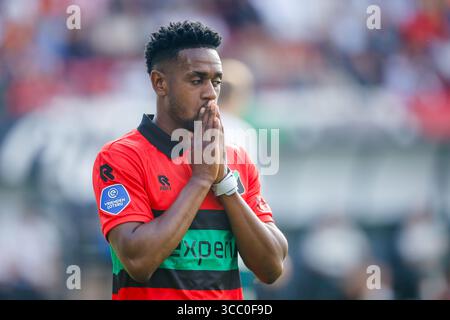 Nimègue, pays-Bas. 09 août 2025. NIMÈGUE, PAYS-BAS - 9 AOÛT : Virgil Misidjan de NEC Gestures lors du match Néerlandais Eredivisie entre NEC et Excelsior au Goffertstadion le 9 août 2025 à Nimègue, pays-Bas. (Photo de Broer van den Boom/Orange Pictures) crédit : Orange pics BV/Alamy Live News Banque D'Images