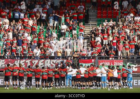 Nimègue, pays-Bas. 09 août 2025. NIJMEGEN, 09-08-2025, Stadium de Goffert, saison 2025/2026, Néerlandais Eredivisie football . Match entre NEC Nijmegen et Excelsior Rotterdam, Picture Shows Credit : Pro Shots/Alamy Live News Banque D'Images