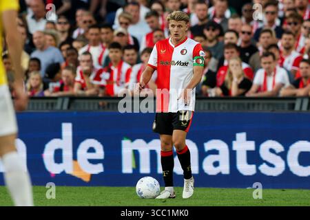 Rotterdam, pays-Bas. 09 août 2025. ROTTERDAM, PAYS-BAS - 9 AOÛT : SEM Steijn de Feyenoord gestes lors du match néerlandais Vriendenloterij Eredivisie entre Feyenoord et le NAC Breda au Stadion Feijenoord le 9 août 2025 à Rotterdam, pays-Bas. (Photo de Hans van der Valk/Orange Pictures) crédit : Orange pics BV/Alamy Live News Banque D'Images