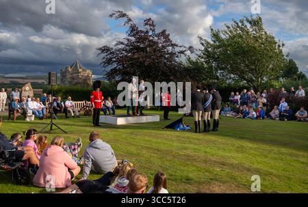 Coldstream Civic week - Flodden Rideout. Dans le cadre de la Coldstream Civic week qui marque la fin de la saison d'équitation de Border Common Banque D'Images