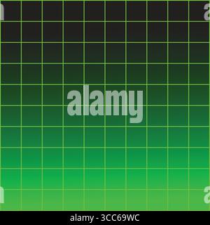 Lignes de grille vertes futuristes – fond de mouvement technologique minimal Illustration de Vecteur