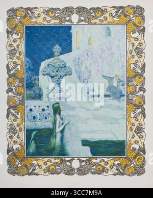L'histoire de Hans Christian Andersen sur la petite Sirène illustrée par Heinrich Lefler et Joseph Urban de l'Andersen Kalender de 1919 Banque D'Images