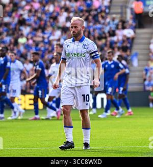 King Power Stadium, Leicester, Royaume-Uni. 10 août 2025. EFL Championship Football, Leicester City versus Sheffield Wednesday ; Barry Bannan de Sheffield Wednesday Credit : action plus Sports/Alamy Live News Banque D'Images