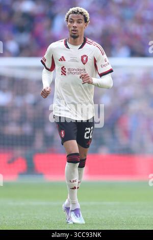 Londres, Angleterre, 10 août 2025. Hugo Ekitike de Liverpool lors du match Crystal Palace vs Liverpool FA Community Shield au stade de Wembley à Londres. Le crédit de l'image devrait se lire : Paul Terry / Sportimage Banque D'Images