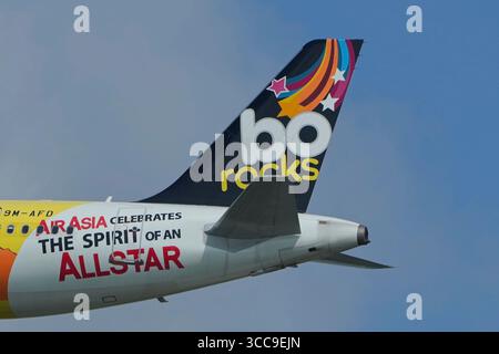 Livrée Air Asia Jet All Star Banque D'Images