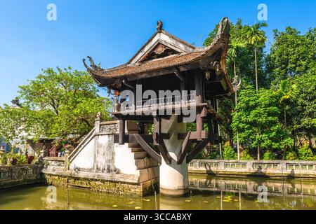 Pagode One Pillar, officiellement connue sous le nom de pagode Dien Huu, à Hanoi, Vietnam Banque D'Images