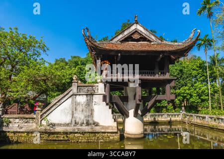 Pagode One Pillar, officiellement connue sous le nom de pagode Dien Huu, à Hanoi, Vietnam Banque D'Images