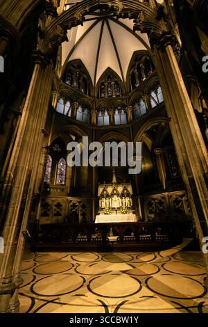 Intérieur de la cathédrale de Nidaros, Trondheim, Norvège la cathédrale de Nidaros est une église de la cathédrale de Norvège située dans la ville de Trondheim à Trøndelag c. Banque D'Images