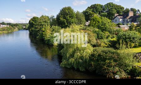 Newteon Stewart River View, Dumfries et Galloway, Écosse Banque D'Images