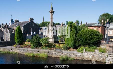 Newteon Stewart River View, Dumfries et Galloway, Écosse Banque D'Images