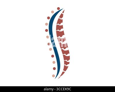 Vecteur d'icône chiropratique de haute qualité montrant la thérapie de la colonne vertébrale et le concept de soulagement des douleurs dorsales. Parfait pour les soins orthopédiques, les cliniques de bien-être et la santé-re Illustration de Vecteur