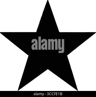 Logo moderne orné d'une étoile à cinq branches Illustration de Vecteur