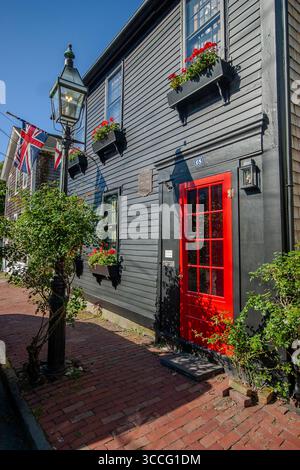 Maisons historiques de Newport, RI Banque D'Images