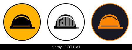Icône casque de construction. Élément simple de la collection construction. Icône de casque de construction créative pour la conception Web, les modèles, les infographies et M. Illustration de Vecteur