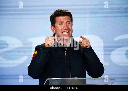 25 octobre 2023, Bogota, Cundinamarca, Colombie : L'ancien ministre colombien de la Défense et candidat Diego Molano participe au débat sur les derniers candidats avant les élections régionales du 25 octobre 2023. (Crédit image : © Sebastian Barros/LongVisual via ZUMA Press Wire) Banque D'Images