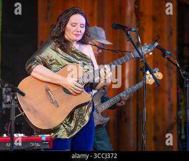 Chanteur soul, Frazey Ford en concert Banque D'Images