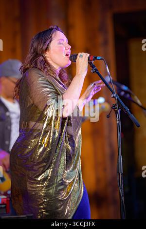 Chanteur soul, Frazey Ford en concert Banque D'Images