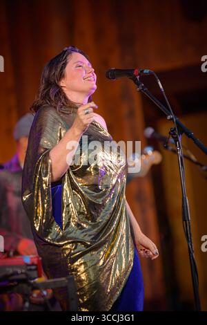 Chanteur soul, Frazey Ford en concert Banque D'Images