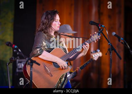 Chanteur soul, Frazey Ford en concert Banque D'Images