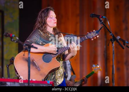 Chanteur soul, Frazey Ford en concert Banque D'Images