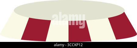 Plate-forme d'anneau de cirque. Vecteur Illustration de Vecteur