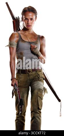 DATE DE SORTIE : 16 mars 2018 TITRE : Tomb Raider STUDIO : MGM RÉALISATEUR : Roar Uthaug INTRIGUE : Lara Croft, la fille farouchement indépendante d'un aventurier disparu, doit se pousser au-delà de ses limites quand elle se retrouve sur l'île où son père a disparu. EN VEDETTE : ALICIA VIKANDER dans le rôle de Lara Croft, Dominic West, Walton Goggins. (Crédit image : © MGM/Entertainment Pictures/ZUMAPRESS.com) Banque D'Images