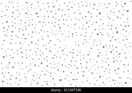 Modèle de code binaire abstrait de One and Zeros Matrix Digital Art avec code informatique binaire. Illustration de Vecteur