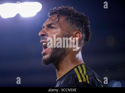 11 août 2023, Pasadena, Californie, États-Unis : Denis Bouanga #99 du Los Angeles Football Club lors de leur match en quarts de finale de la Coupe des ligues 2023 contre CF Monterrey le vendredi 11 août 2023 au Rose Bowl Stadium de Pasadena, Californie. Monterrey bat LAFC, 3-2. ARIANA RUIZ/PI (crédit image : © PI via ZUMA Press Wire) Banque D'Images