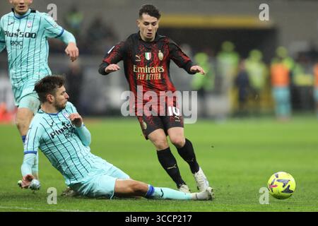 26 février 2023, Milan, Lombardie, Italie : BRAHIM DIAZ #10 de l'AC Milan dans le match de Serie A entre l'AC Milan et Atalanta Bergamo au Stadio Giuseppe Meazza le 26 février 2023 à Milan, Italie (crédit image : © Mickael Chavet/ZUMA Press Wire) Banque D'Images