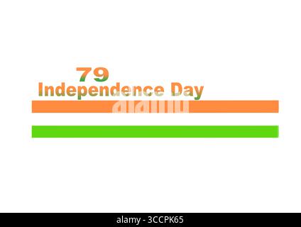 Fête de l'indépendance de l'Inde le 15 août, fond abstrait patriotique tricolore avec des couleurs de drapeau national et le thème de la liberté Illustration de Vecteur