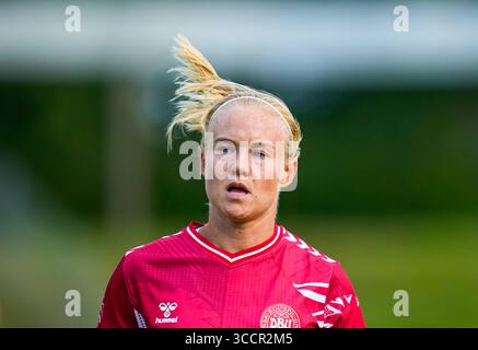 05 juillet 2023 : Pernille Harder (Danemark) regarde lors d'un match amical féminin de l'UEFA, Danemark vs Espagne, au stade Gladsaxe, Copenhague, Danemark. Kim Price/CSM (crédit image : © Kim Price/CSM via ZUMA Press Wire) Banque D'Images