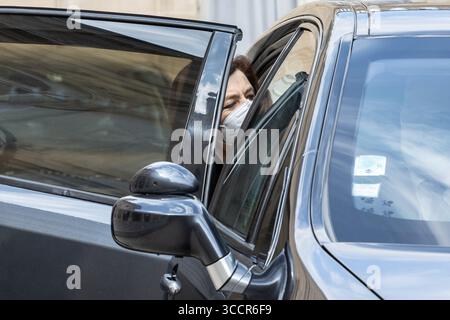 28 avril 2021, Paris, Ile-de-France (région, France : MRS Florence PARLY, ministre des armées, à la sortie du Conseil des ministres, à l'Elysée le 28 avril 2021. (Crédit image : © Sadak Souici/ZUMA Press Wire) Banque D'Images