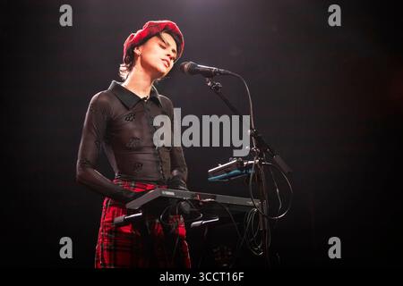 29 octobre 2023, Oslo, Copenhague, Norvège : Oslo, Norvège. 29 octobre 2023. Le chanteur, compositeur et musicien français pomme donne un concert au Parkteatret à Oslo. (Crédit image : © Terje Dokken/Gonzales photo via ZUMA Press) Banque D'Images