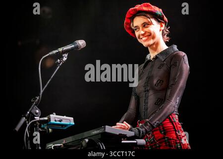 29 octobre 2023, Oslo, Copenhague, Norvège : Oslo, Norvège. 29 octobre 2023. Le chanteur, compositeur et musicien français pomme donne un concert au Parkteatret à Oslo. (Crédit image : © Terje Dokken/Gonzales photo via ZUMA Press) Banque D'Images