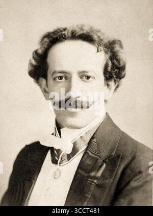 1895 c, ALLEMAGNE : le pianiste et compositeur classique allemand GEORG LIEBLING ( 1865 - 1946 ). Photographe inconnu . - PIANO - PIANISTA - MUSICISTA - OPERA LIRICA - MUSICA CLASSICA - classique - COMPOSITORE - GERMANIA - HISTOIRE - FOTO STORICHE - portrait- ritratto - baffi - moustache - cravate - papillon --- Archivio GBB Banque D'Images