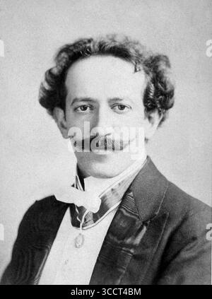 1895 c, ALLEMAGNE : le pianiste et compositeur classique allemand GEORG LIEBLING ( 1865 - 1946 ). Photographe inconnu . - PIANO - PIANISTA - MUSICISTA - OPERA LIRICA - MUSICA CLASSICA - classique - COMPOSITORE - GERMANIA - HISTOIRE - FOTO STORICHE - portrait- ritratto - baffi - moustache - cravate - papillon --- Archivio GBB Banque D'Images